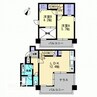 キュービックパレス 2LDKの間取り