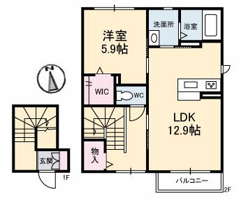 間取図 ディアメゾン