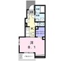 ルクア三条　Ｃ 1Kの間取り