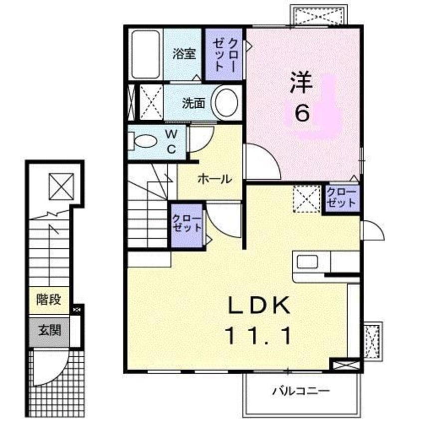 間取図 ディス　リベット