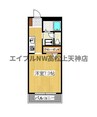 フォブール２１ 1Kの間取り