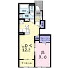 ドライフィアⅠ 1LDKの間取り