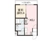 SENTIA・WEST 1LDKの間取り