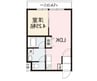SENTIA・EAST 1LDKの間取り