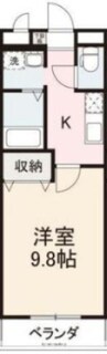コンフォート昭和町 1Kの間取り