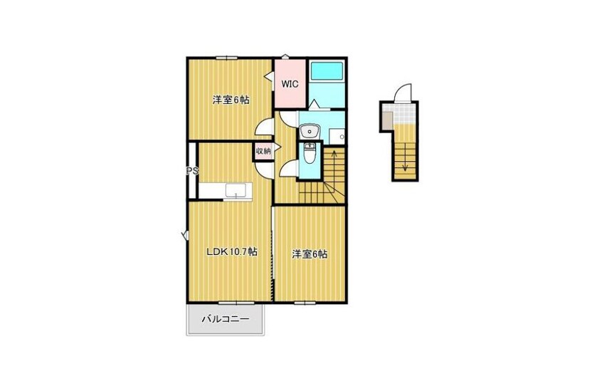間取図 アクア勅使Ⅰ