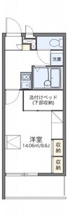 レオパレスアリシア 1Kの間取り