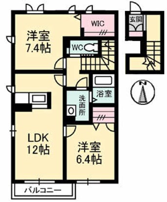 間取図 シャーメゾン　Aji