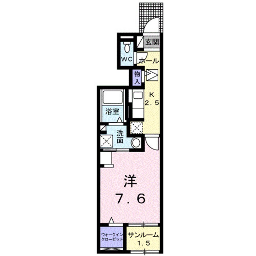 間取図 ザ・ビレッジグリーン宇多津Ⅲ