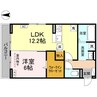 グレイスフル 1LDKの間取り