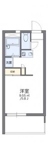 レオパレス宇多津 1Kの間取り