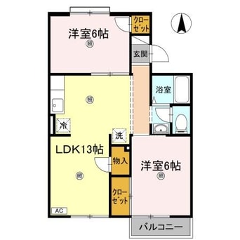 間取図 ヴァンベール屋島　