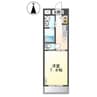 ルマー栗林 1Kの間取り