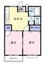 オーチャート１０ 2DKの間取り