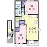 綾 2LDKの間取り