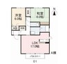 ディアスM 2LDKの間取り