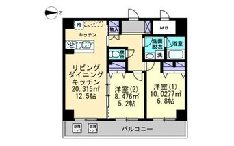 間取図 ル・マレNishikimachi
