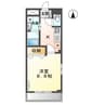 リリア 1Kの間取り