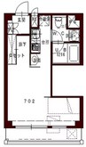 コリドールベルエア 1Rの間取り