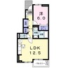 レジディアＳ 1LDKの間取り