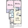 ラ・フォレスタ１ 2LDKの間取り