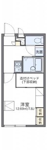 レオパレス久米東 1Kの間取り