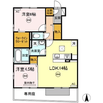 間取図 グランツ松島E