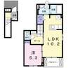 花梨Ⅱ 1LDKの間取り