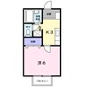 エトワールハイツ 1Kの間取り