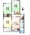 コーポサンシティ　C 3DKの間取り
