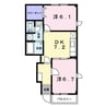 サンパレス 2DKの間取り