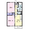 センチュリー２１　Ｂ 2DKの間取り