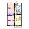 サニーハイツ楠　Ｃ 2DKの間取り