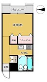 Lコート 1Kの間取り