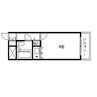 朝日プラザアーバンコア高松 1Rの間取り