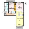 J.リヴェール高松西宝町　A棟 2LDKの間取り