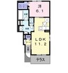 ＪａｄｅＨｏｕｓｅ　Ｄ 1LDKの間取り
