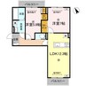 J.リヴェール高松西宝町　A棟 2LDKの間取り