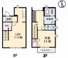 ディアス松縄　Ｂ棟 1LDKの間取り