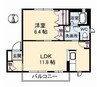 ルミエール松縄　Ａ棟 1LDKの間取り