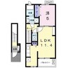 ルーベル上林　Ａ 1LDKの間取り