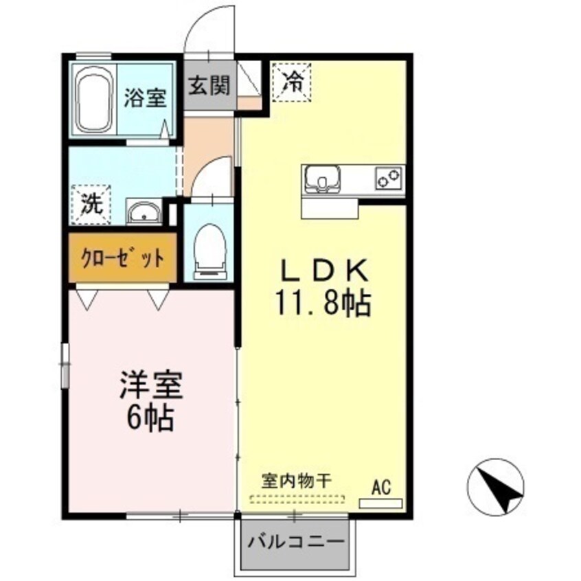 間取図 コンフォート　ウエスト