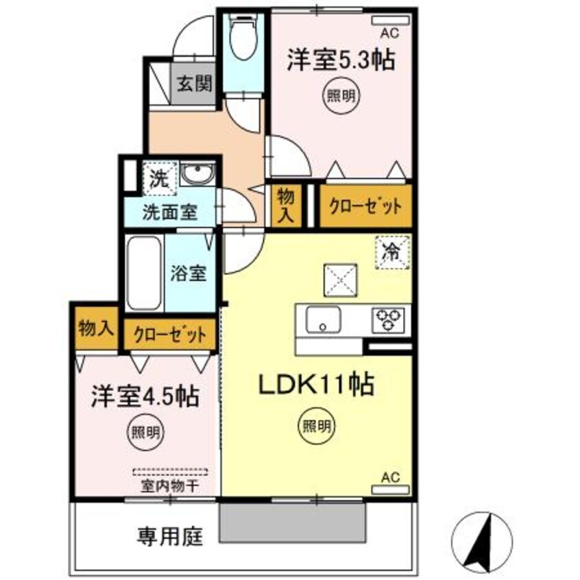間取図 セジュール澄Ⅰ　B棟