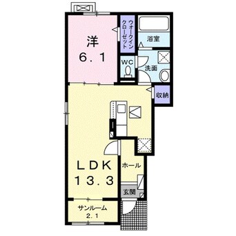 間取図 ベルエア木太Ａ