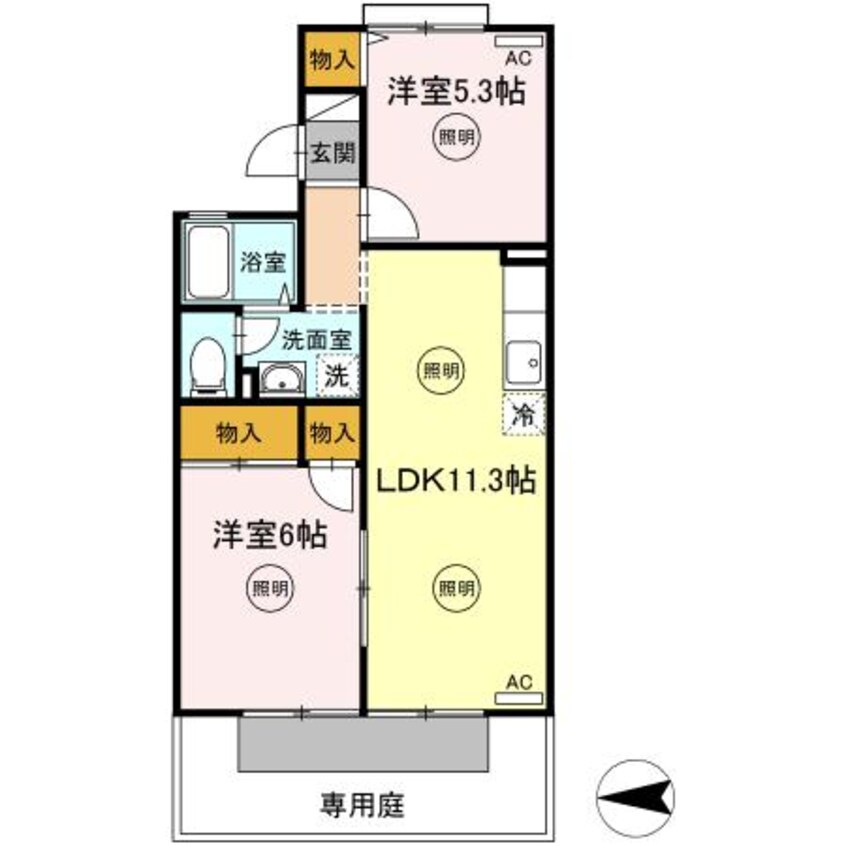 間取図 ドミール　タキグチ