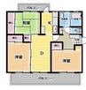 京都東山404棟 3DKの間取り