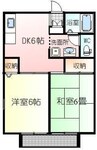 シューグランドールA 2DKの間取り