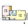 リアレーヴ松島 1LDKの間取り