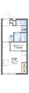 レオパレスＳｅｔｏＬａｎｄ髙橋 1Kの間取り