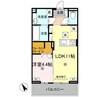 J.リヴェール高松西宝町　C棟 1LDKの間取り